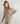 Pull col montant oversize en cachemire 4 fils - Marron Taupe