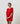 Poncho cachemire - Rouge Vermillion
