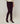 Legging en peau d'agneau stretch - Violet Foncé