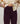 Legging en peau d'agneau stretch - Violet Foncé