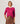 Pull col rond en laine mérinos - Rose Tonique