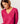 Pull col V en laine mérinos - Rose Tonique