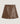 Jupe en cuir - Marron Camel