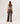 Pantalon large en maille - Marron Havane