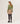 Jupe courte en laine bouillie - Beige Ficelle