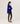 Pull oversize col V en cachemire - Bleu Outremer