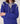 Gilet à capuche en laine mérinos - Bleu Outremer