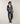 Veste bicolore en maille double face - Gris Foncé