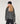 Gilet oversize grosse maille - Gris Chiné