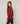 Pull col rond en maille fine - Brique