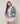 Gilet court chiné - Bleu