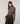 T-shirt drapé manches longues - Gris Anthracite