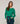 Pull col rond en laine mérinos - Vert Émeraude