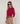 Twin set col rond en soie - Framboise