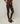 Legging en cuir stretch - Marron Fonce