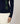 Pull col rond jacquard - Bleu Marine