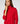 Pull col roulé en laine mérinos - Rouge
