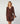 Pull col polo en maille - Marron