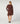 Pull col polo en maille - Marron