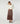 Jupe longue en maille - Marron