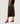 Jupe longue droite en cuir - Noir